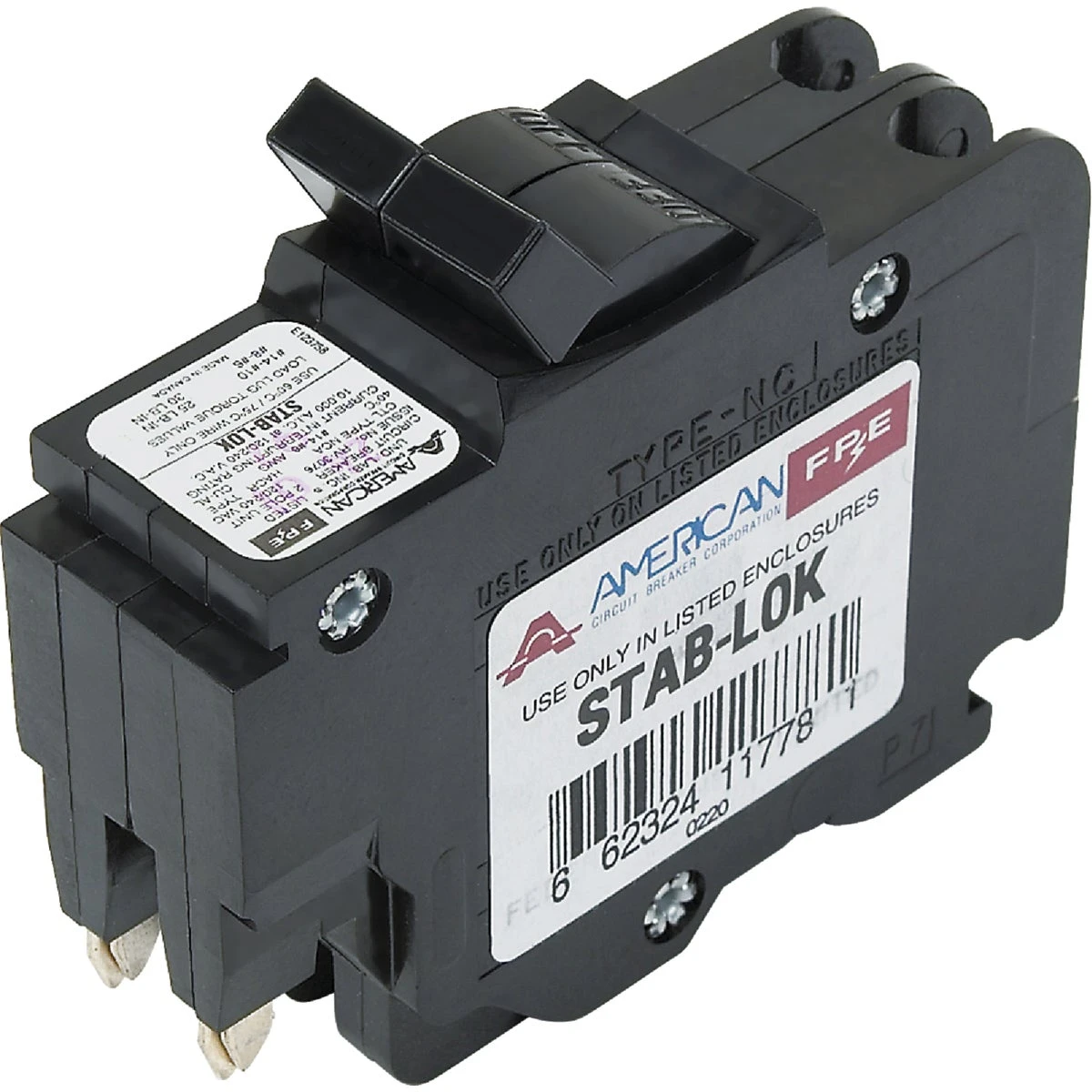 40a Double-pole Standard Trip Circuit Breaker For Federal Pacific