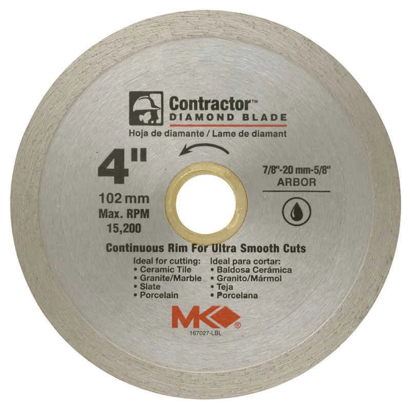 Circular Saw Blade, Wet Tile, 4--In.