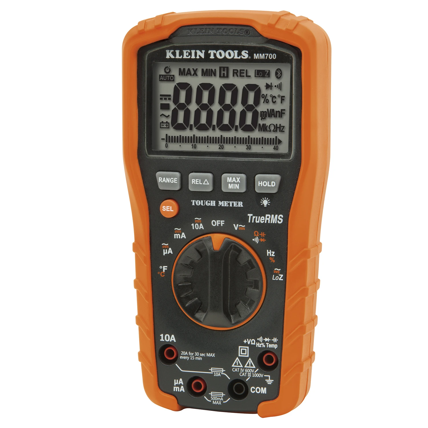 Digital Multimeter, TRMS Auto-Ranging, 1000V AC/DC Voltage