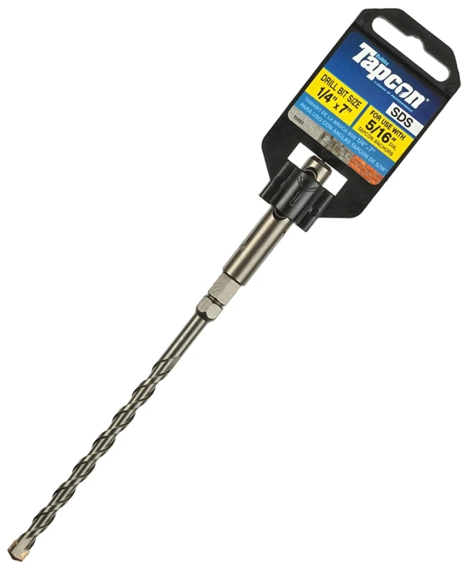 1/4 In. X 7 In. Carbide Shank Drill Bit For Concrete And Masonry