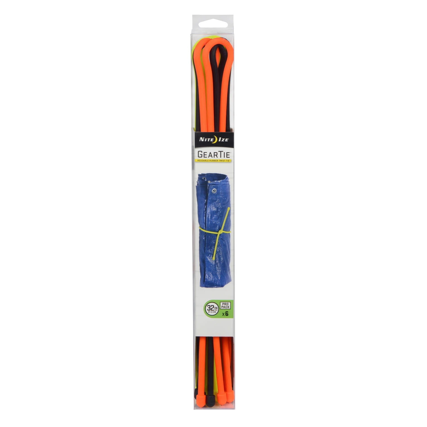 Nite Ize Gear Tie 32 in. L Assorted Twist Ties 6 pk