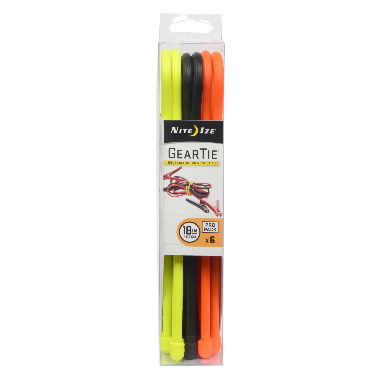 Gear Tie ProPack, 18-In., 6-Pk.