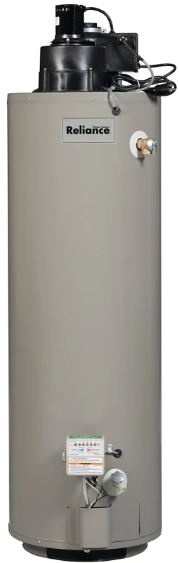 40 Gallon Tall 50,000 Btu Natural Gas Water Heater With Power Vent