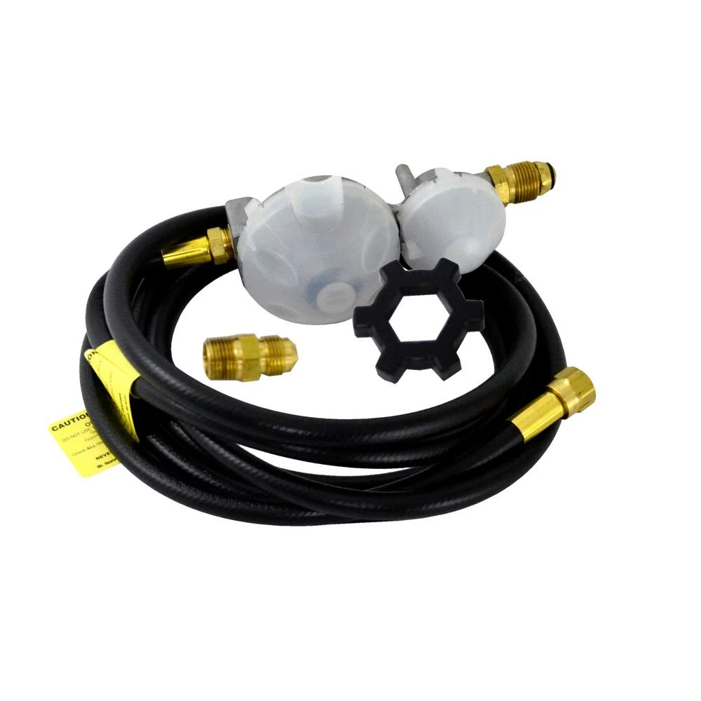 Vent-free Wall Heater Remote Propane Tank Hook Up Kit With 2 Stage Regulator