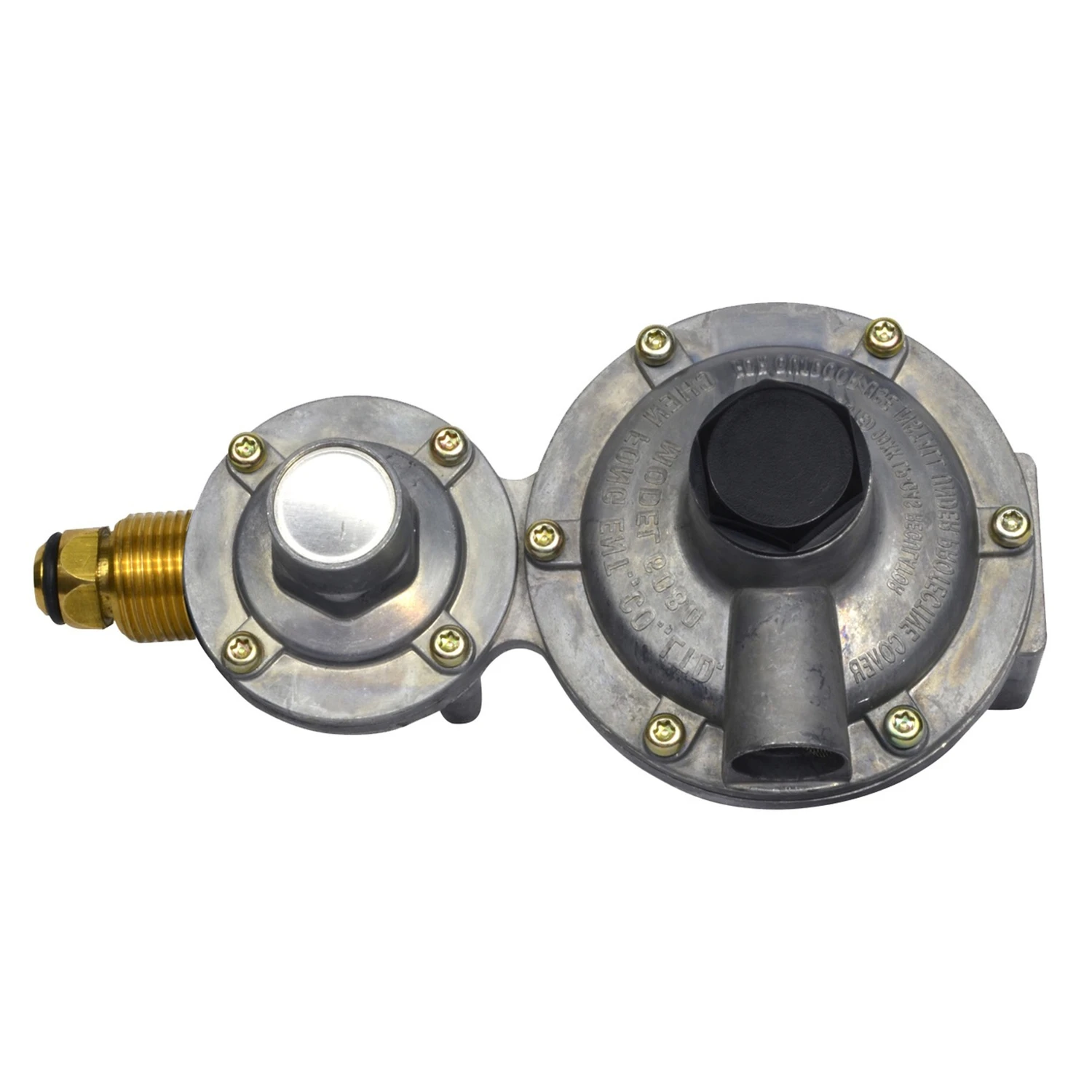 3/8 In. D Steel Excess Flow Soft Nose P.o.l X Female Pipe Thread Propane Regulator Kit