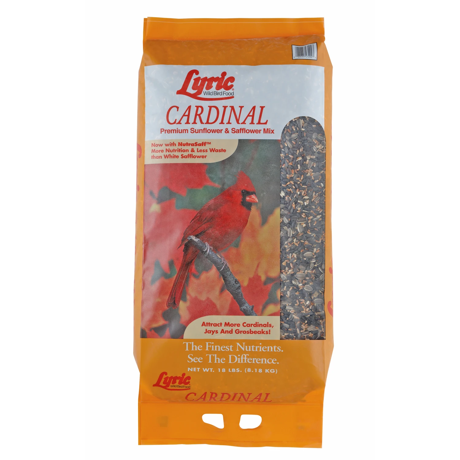 18 Lb. Cardinal Wild Bird Seed With Sunflower And Safflower Mix