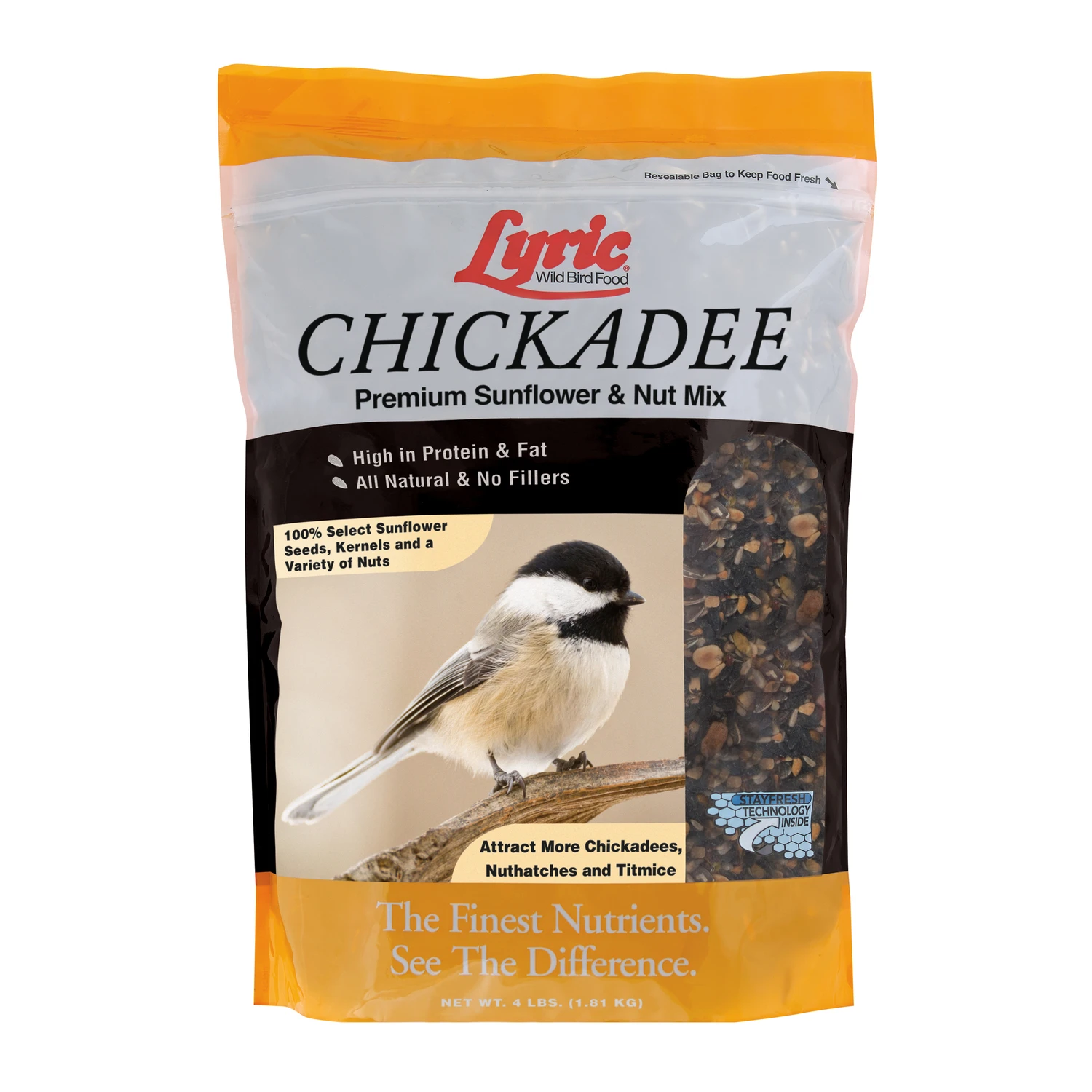 4 Lb. Chickadee Wild Bird Seed Mix With Sunflower & Nuts