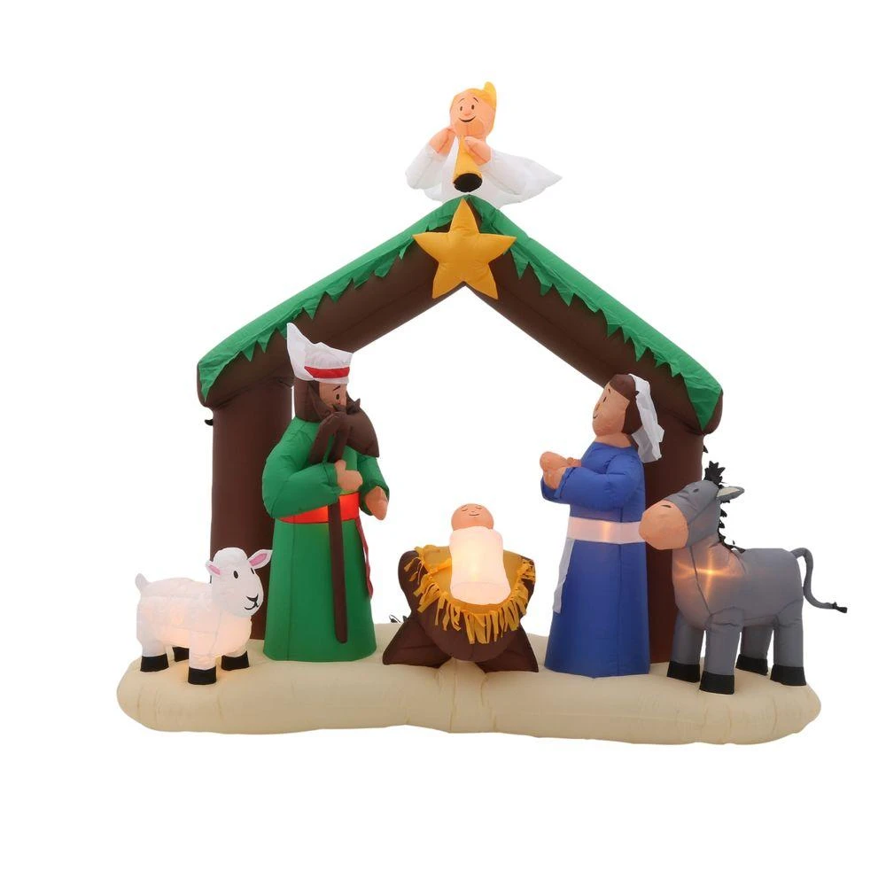 XMAS INFLATABLE NATIVITY 79IN