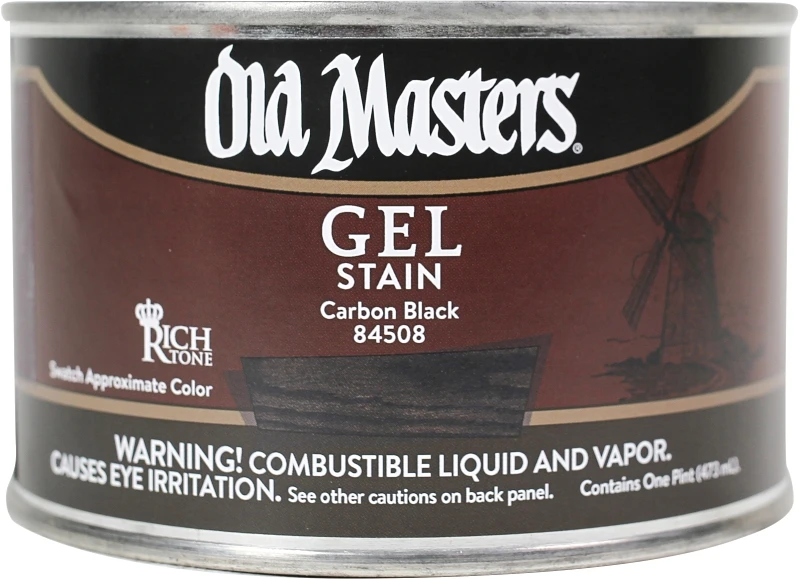 Oil-Based Gel Stain Carbon Black 1 Pint