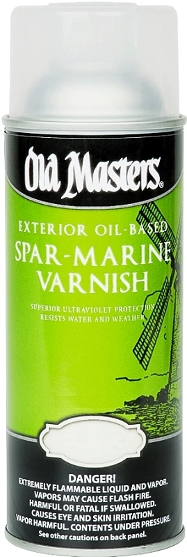 Satin Clear Oil-based Marine Spar Varnish Spray 12.8 Oz