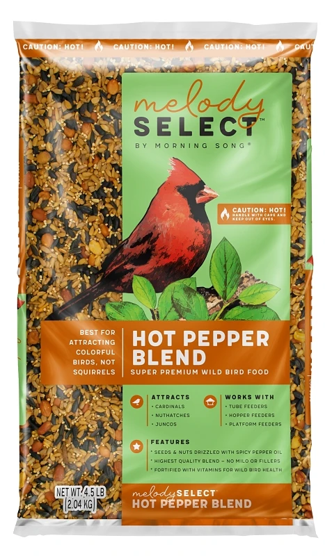 4.5 Lb. Hot Pepper Bird Food - Premium Blend For Colorful Songbirds