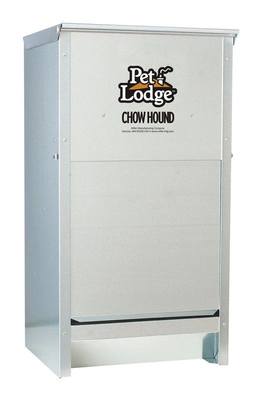 Chow Hound Automatic Dog Feeder, 25 Lb, Galvanized Steel, Model Ch25