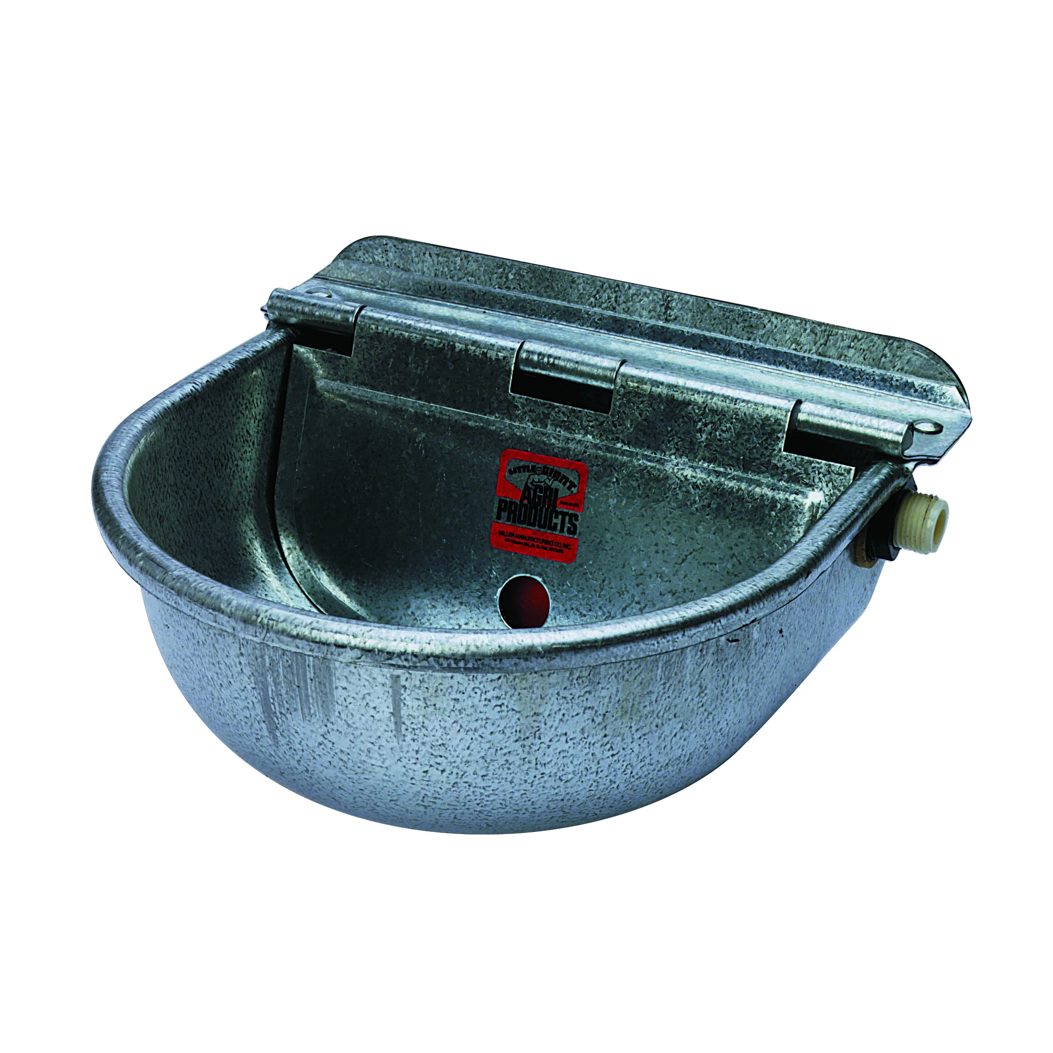 6.25 Oz Automatic Water Base For Livestock - Galvanized Steel, Fits 1/2" Pipe