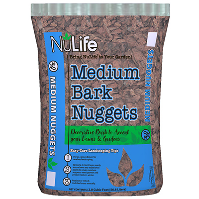 Medium Bark Landscaping Accent Mulch, 2 Cubic Feet Bag