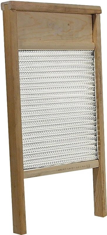 Family Size Galvanized Steel Washboard - 12.5" W X 24.5" L