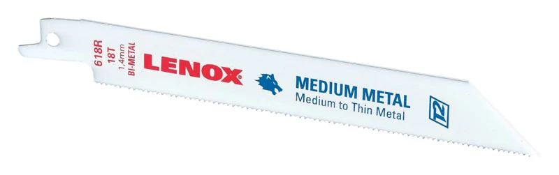 Reciprocating Saw Blade, 18 TPI, 6-In.