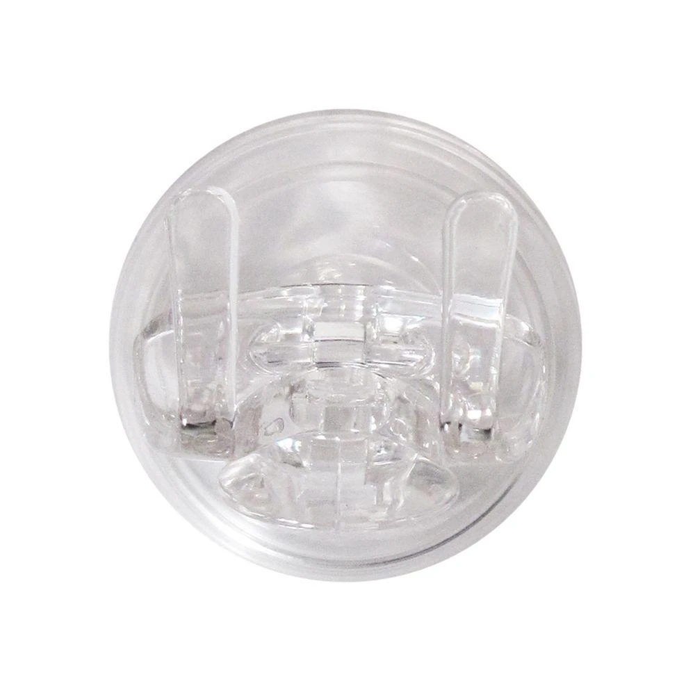 Power Lock Suction Shower Razor Holder - Clear Plastic, 6.3" H X 4" W X 2" L