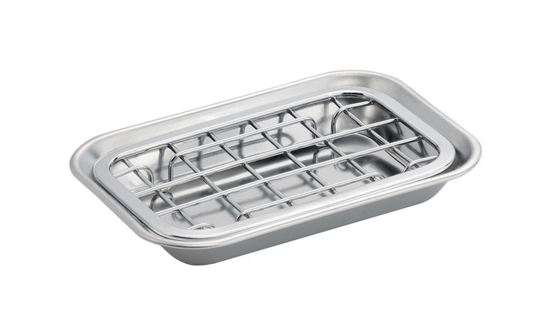 Sinkworks Two-Piece Stainless Steel Soap Dish Set