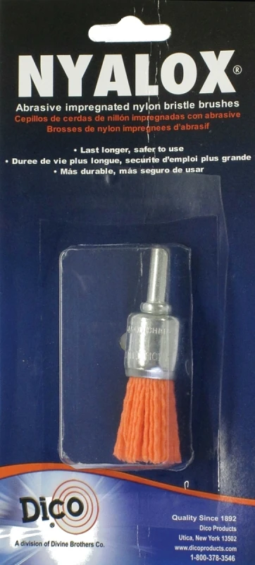 Nyalox 3/4 In. Coarse Drill-mounted Wire Brush With 1/4 In. Shank