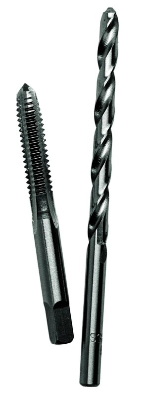 Metric Plug Tap and Drill Set 6.0 Millimeter by 1.00 Millimeter Thread Pitch Number 9 Two Piece Set