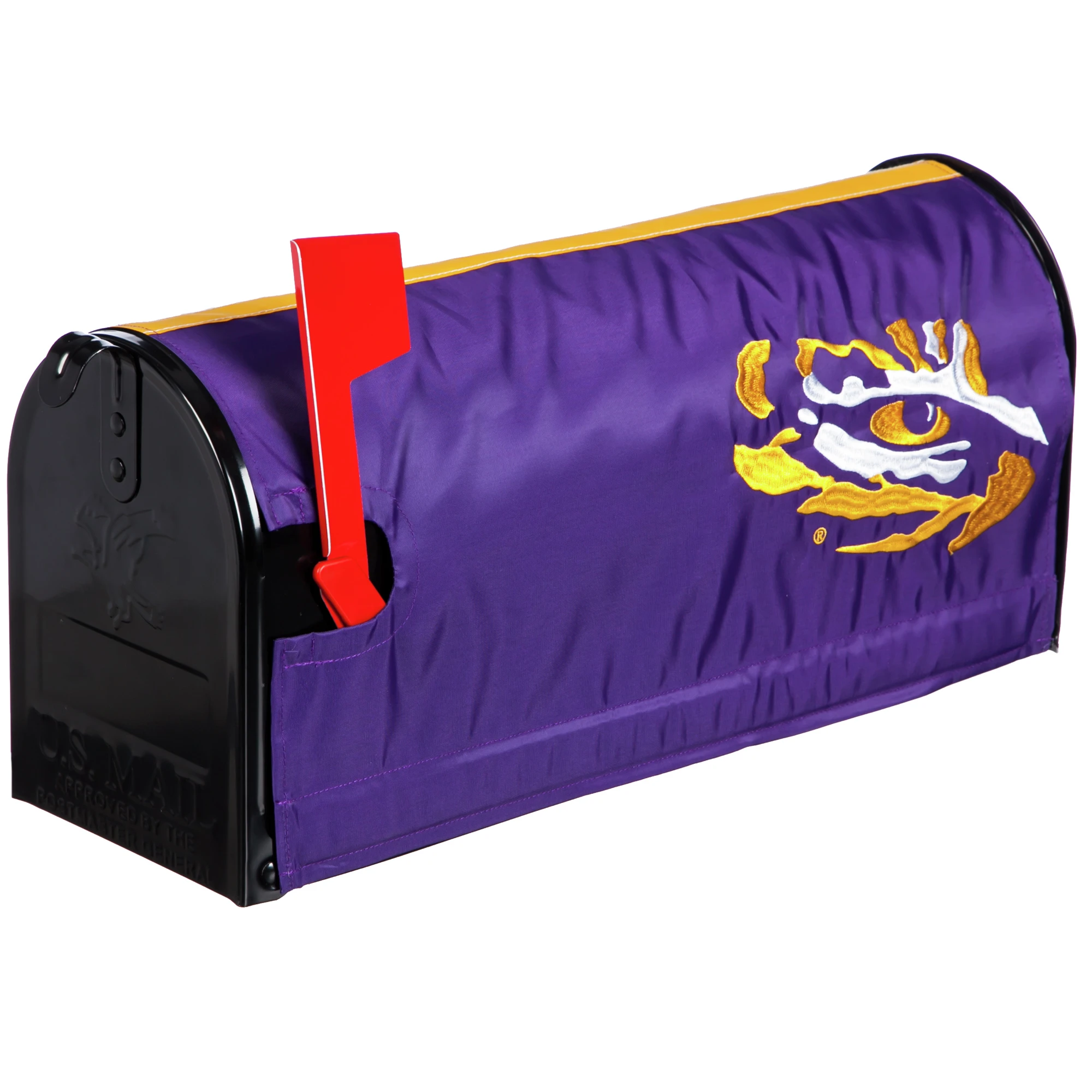 Lsu Tigers 20" X 18" Ncaa Mailbox Cover - Durable Magnetic Design