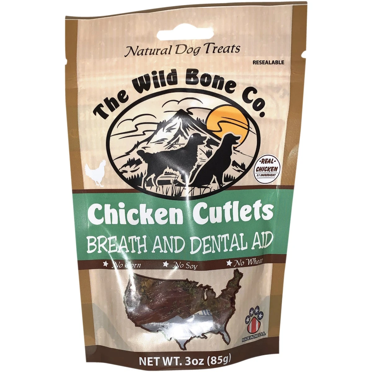 Chicken Cutlets Dog Treat Breath & Dental Aid 2.75oz