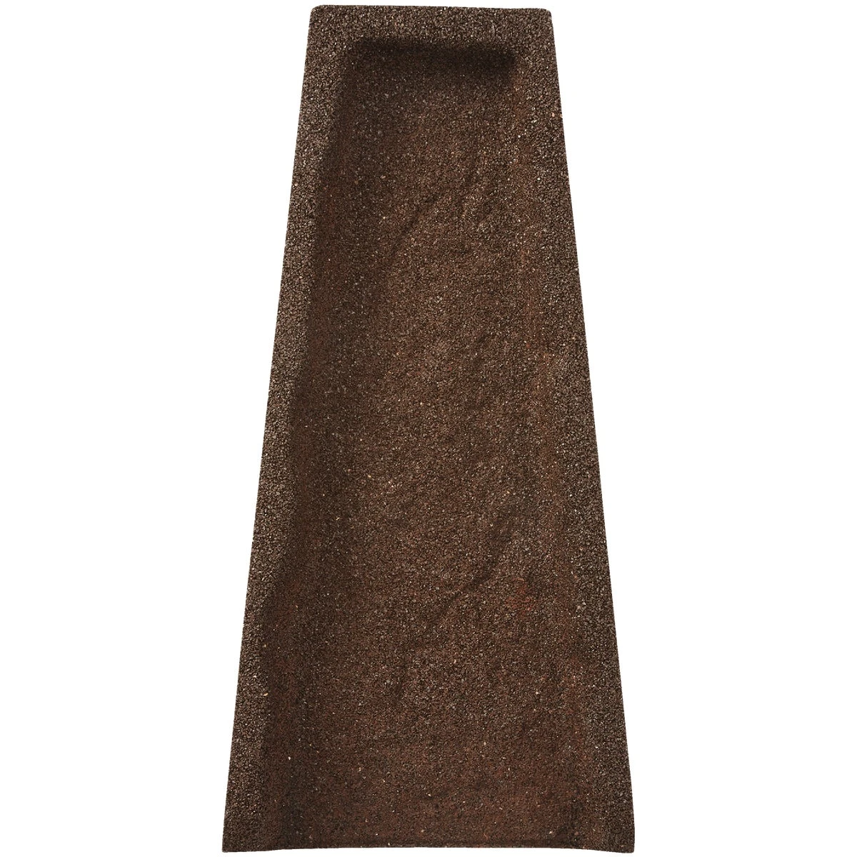 Brown Rubber Splash Block - Universal Downspout Accessory, Model Lbsbbn6