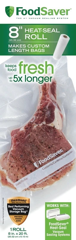 FoodSaver 8 In. x 15 Ft. Roll  Freezer Bag