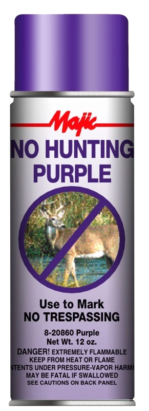 No Hunting Marking Spray, 12 Oz, Purple - Model 8-20860-8