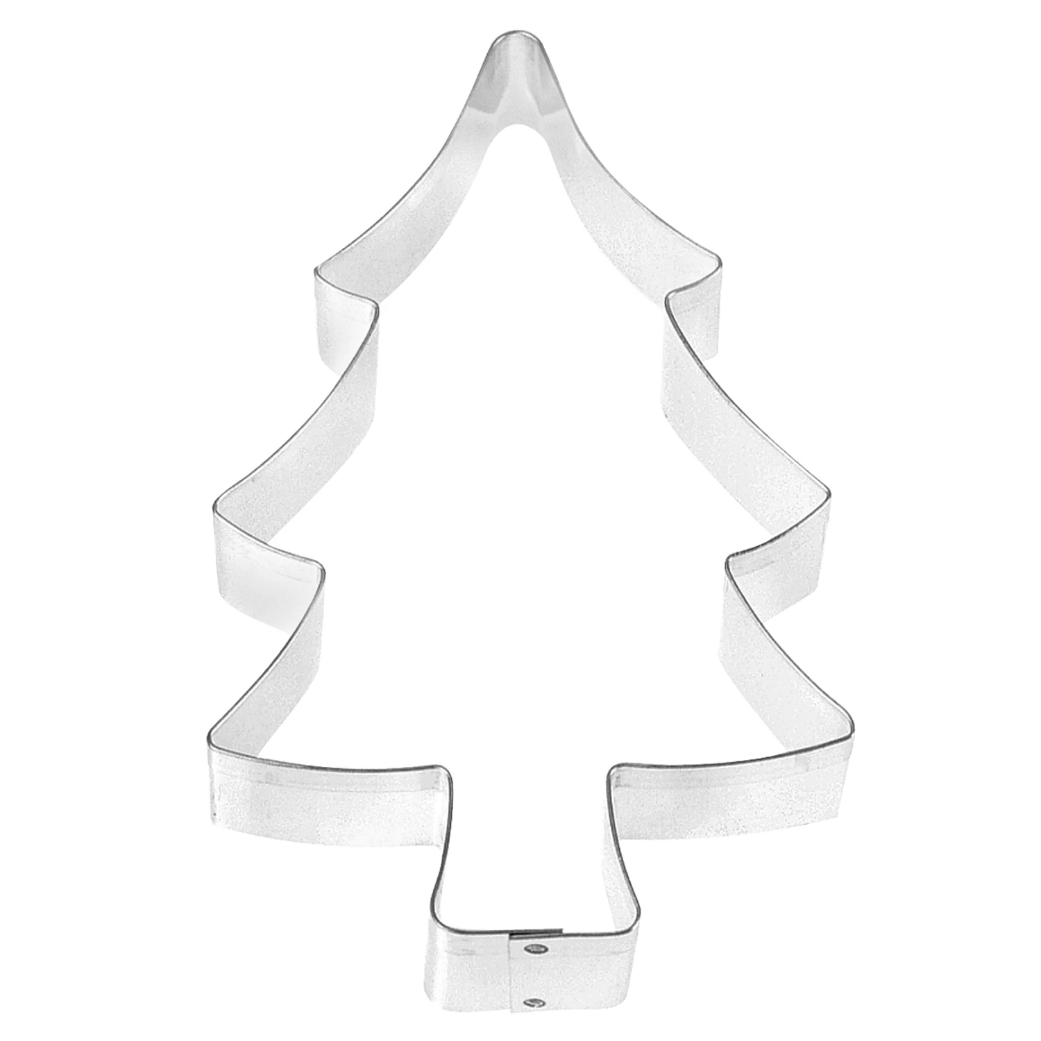 5-inch Stainless Steel Christmas Tree Cookie Cutter - Set Of 2