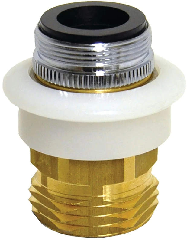 Danco Dual Thread 15/16 in.-27 or 55/64 in. Chrome Plated Aerator Adapter