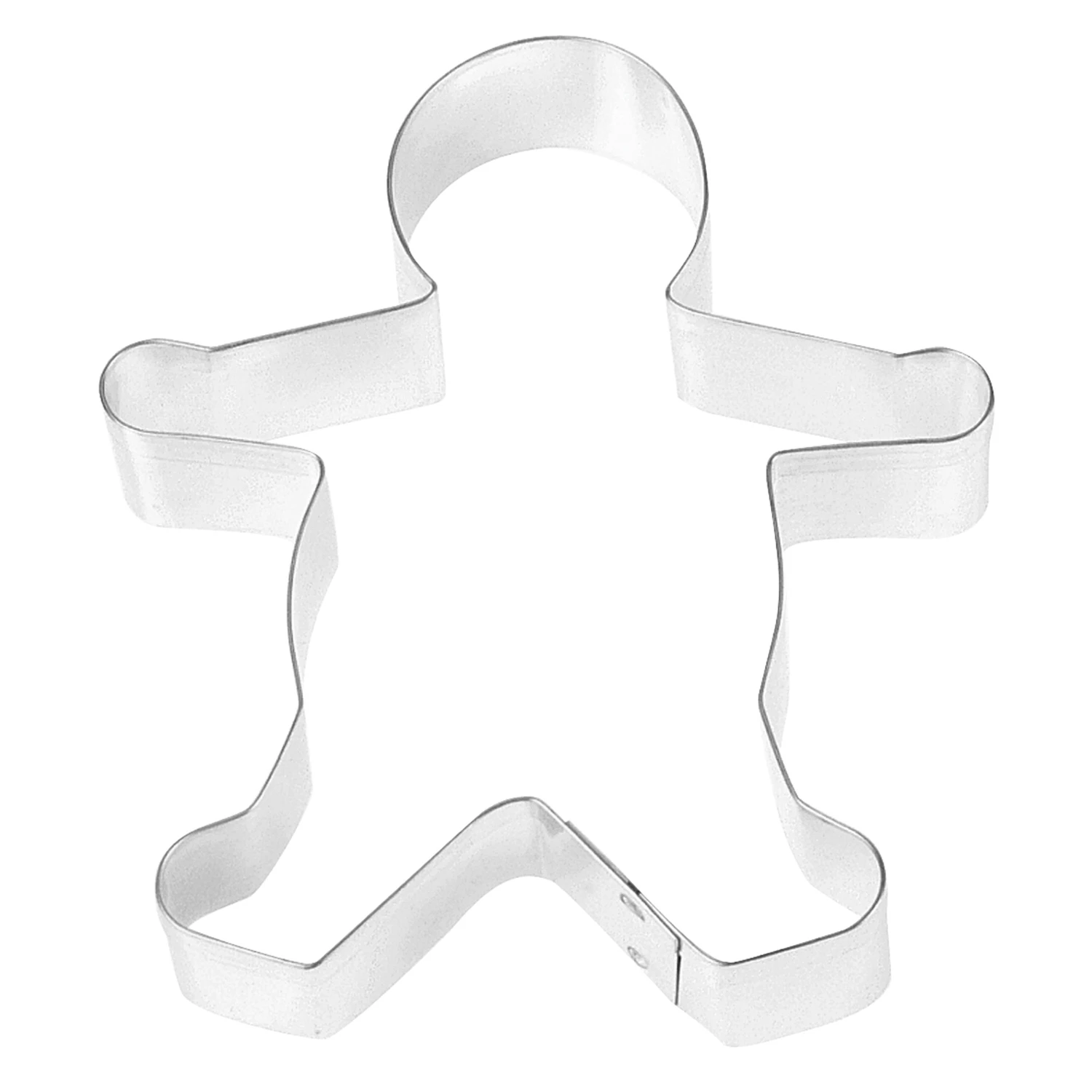 5-inch Silver Stainless Steel Boy Cookie Cutter For Baking And Crafts