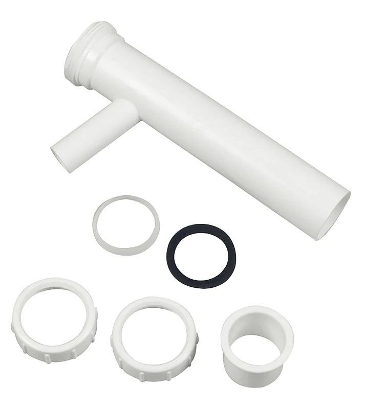Dishwasher Tailpiece 1-1/2 Inch X 8 Inch Slip Joint White