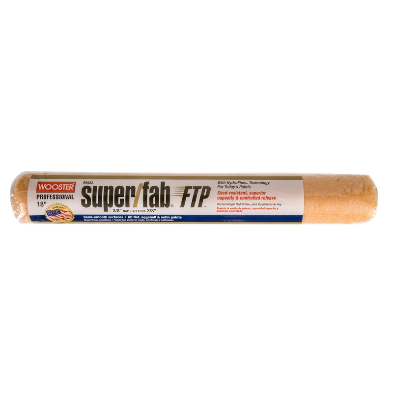 Super Fab Paint Roller Cover, Shed Resistant, 3/8-In. Nap, 18-In.