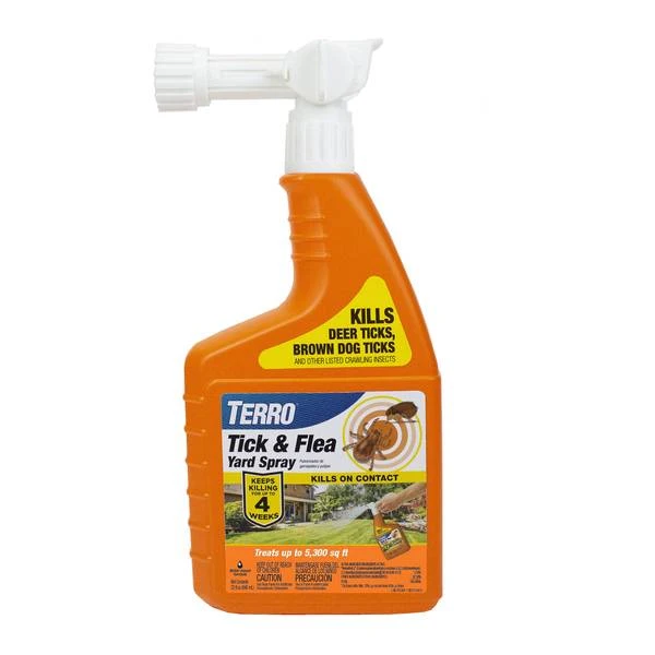 Tick & Flean Yard Spray, Hose-End Use, 32 oz.