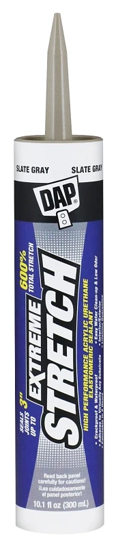 Extreme Stretch Premium Urethanized Sealant in Slate Gray, 10.1 Ounce Tube