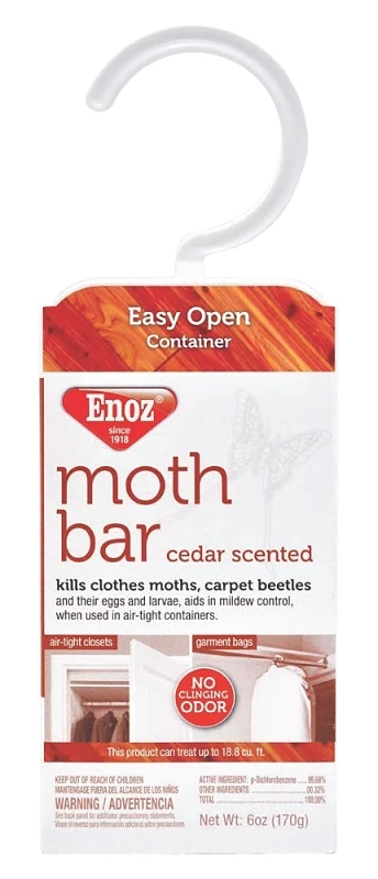 Cedar-Ize Moth Bar with Closet Hanger, 6 Ounce Natural Cedar Scent