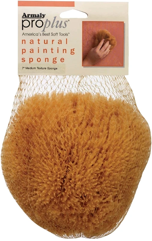 5 In. W X 4.5 In. L Beige Natural Sponge Painting Sponge