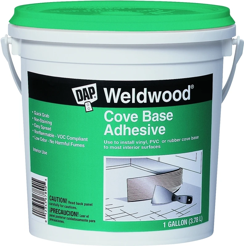 Cove Base Adhesive, 1 Gallon - High Strength Synthetic Acrylic Latex