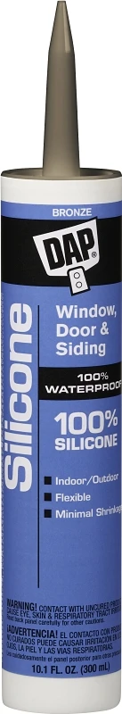 9.8 Oz. Bronze Silicone Sealant For Windows, Doors & Siding