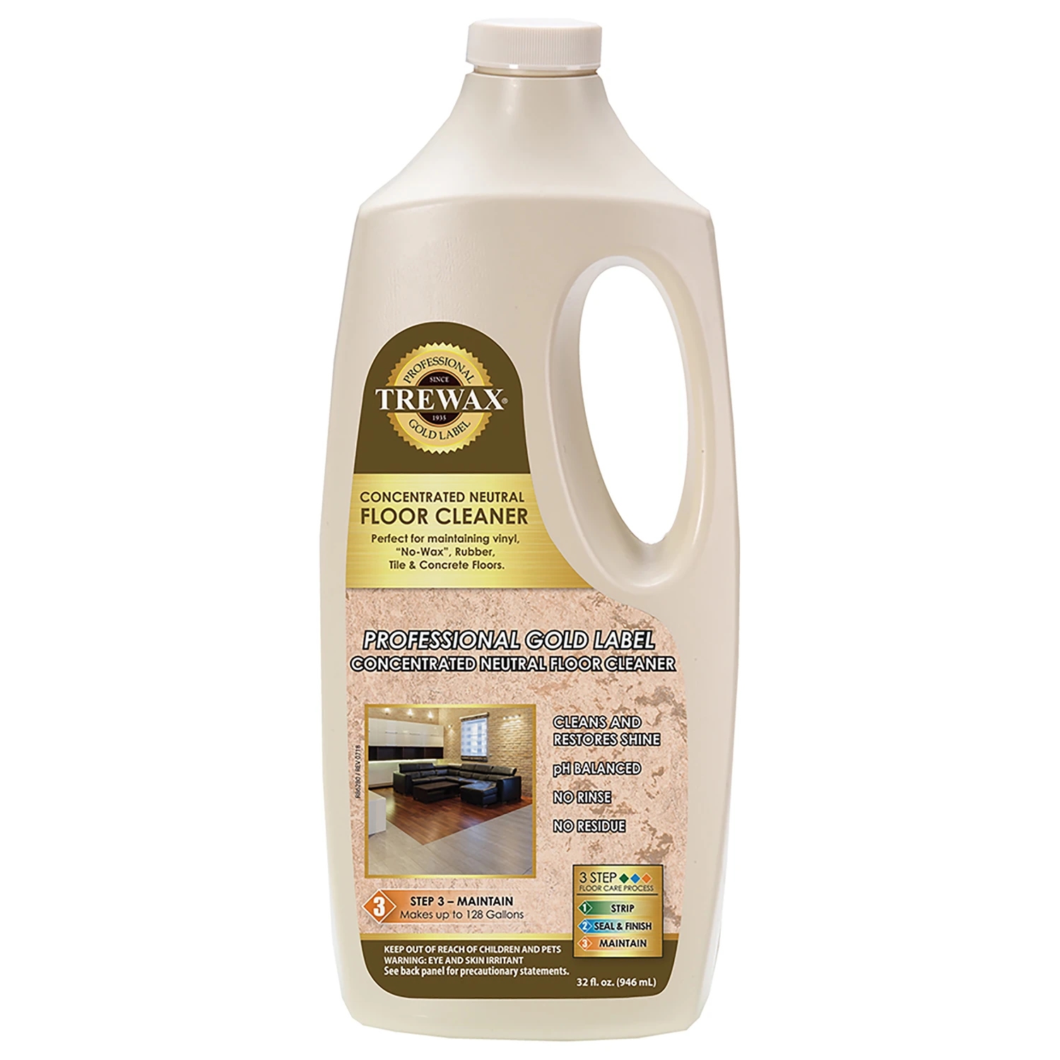 32 Oz. Neutral Floor Cleaner - Streak-free, Unscented, All-purpose Cleaner