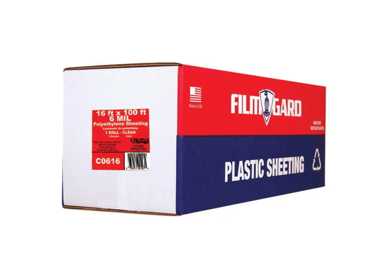 Polyethylene Film, Clear, 6-Millimeter, 16 x 100-Ft.