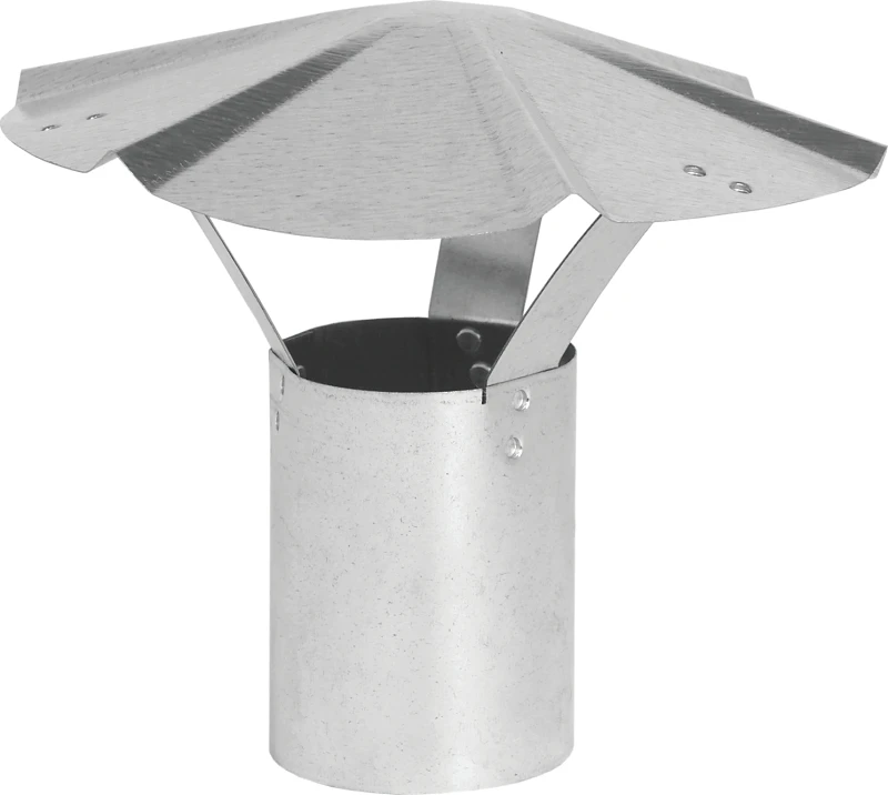 7 In. Diameter Steel Rain Cap, 30 Gauge, Ul Listed
