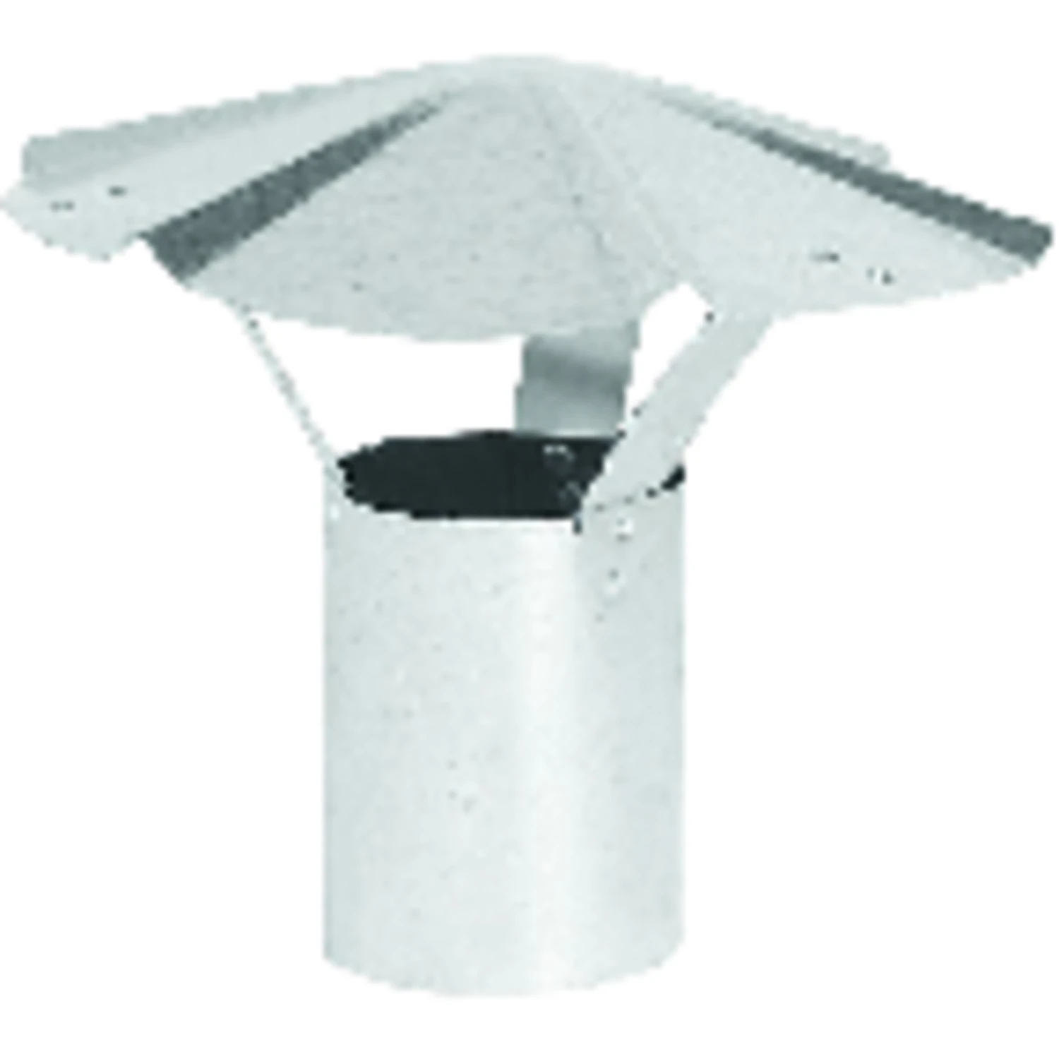 6 In. Diameter Steel Rain Cap, Model Gv0589-a, 30 Gauge