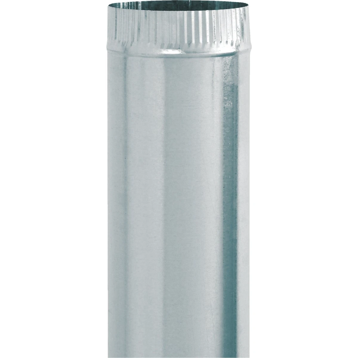 28 Gauge 4 In. X 24 In. Galvanized Furnace Pipe For Hvac