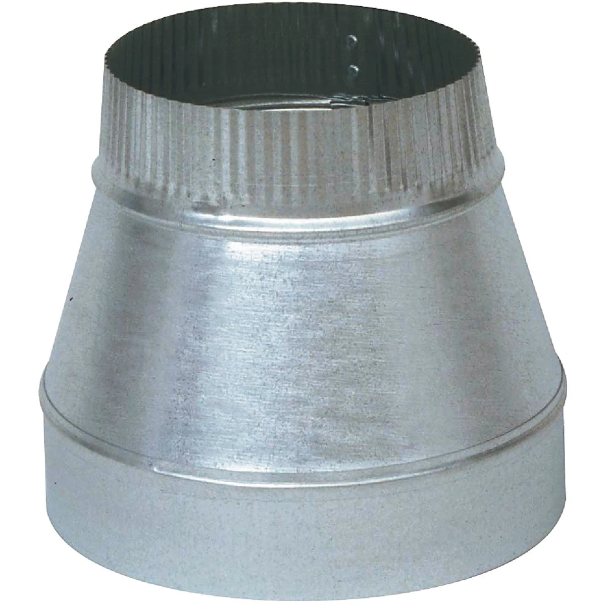 24 Gauge 8 In. X 6 In. Galvanized Steel Furnace Pipe Reducer