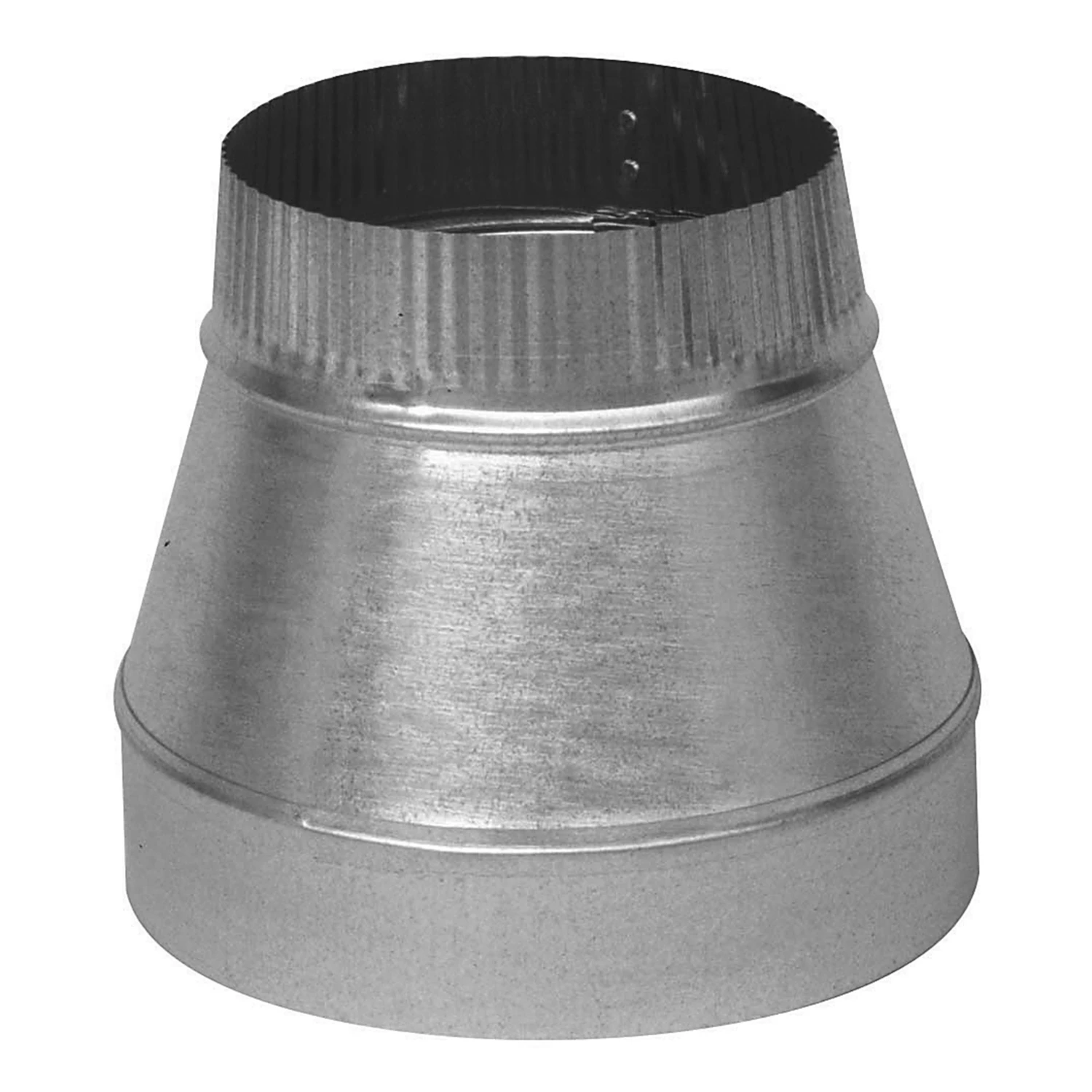 Galvanized Steel HVAC Duct Pipe Taper Reducer, 6 Inch by 5 Inch, 24 Gauge