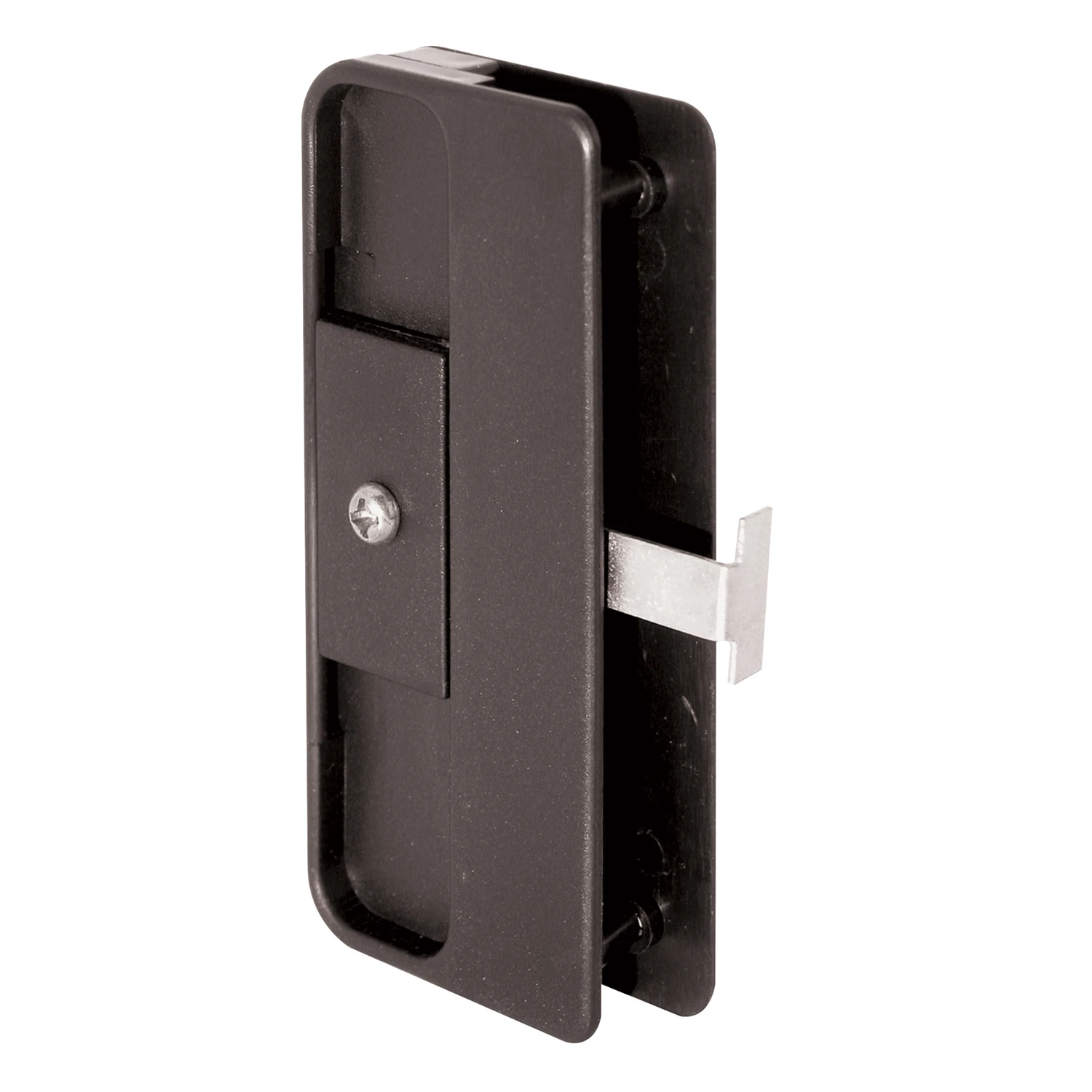 Screen Door Latch and Pull for Jim Walters Doors, Mortise Style, Black Plastic