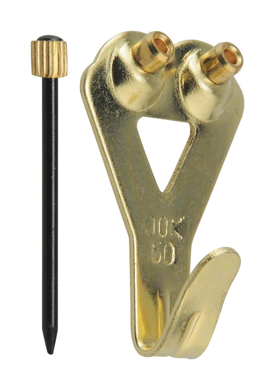 HILLMAN OOK Gold Picture Hanging Set 50 lb 10 pk