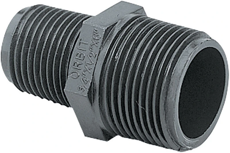 1/2 In. X 3/4 In. Mnpt Poly Extension Adapter For Sprinkler Systems